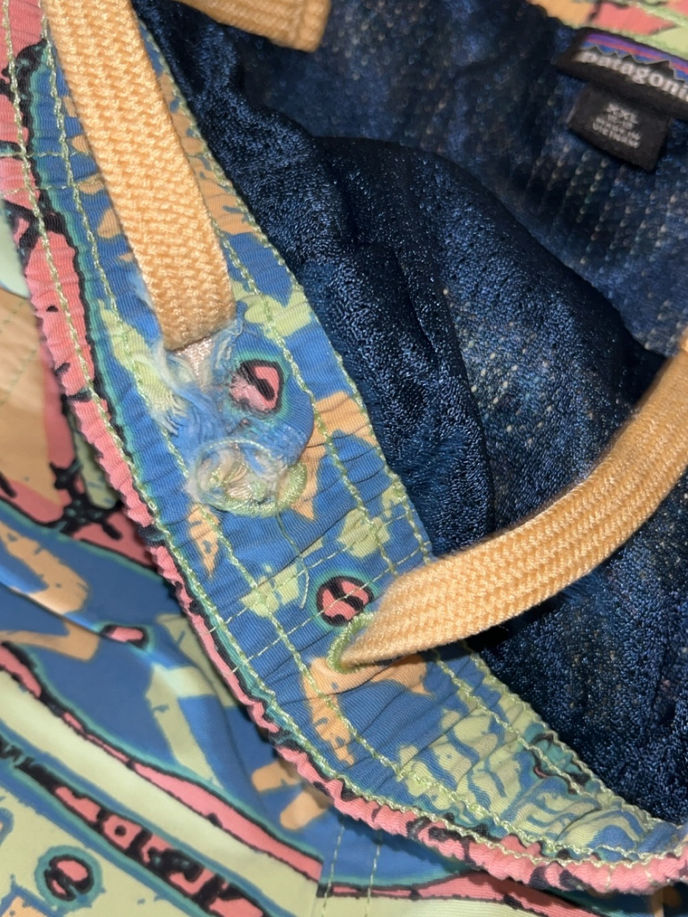 Youth 16-18 boys XXL swim trunks Patagonia Men's Baggies Shorts multicolor - Picture 4 of 6